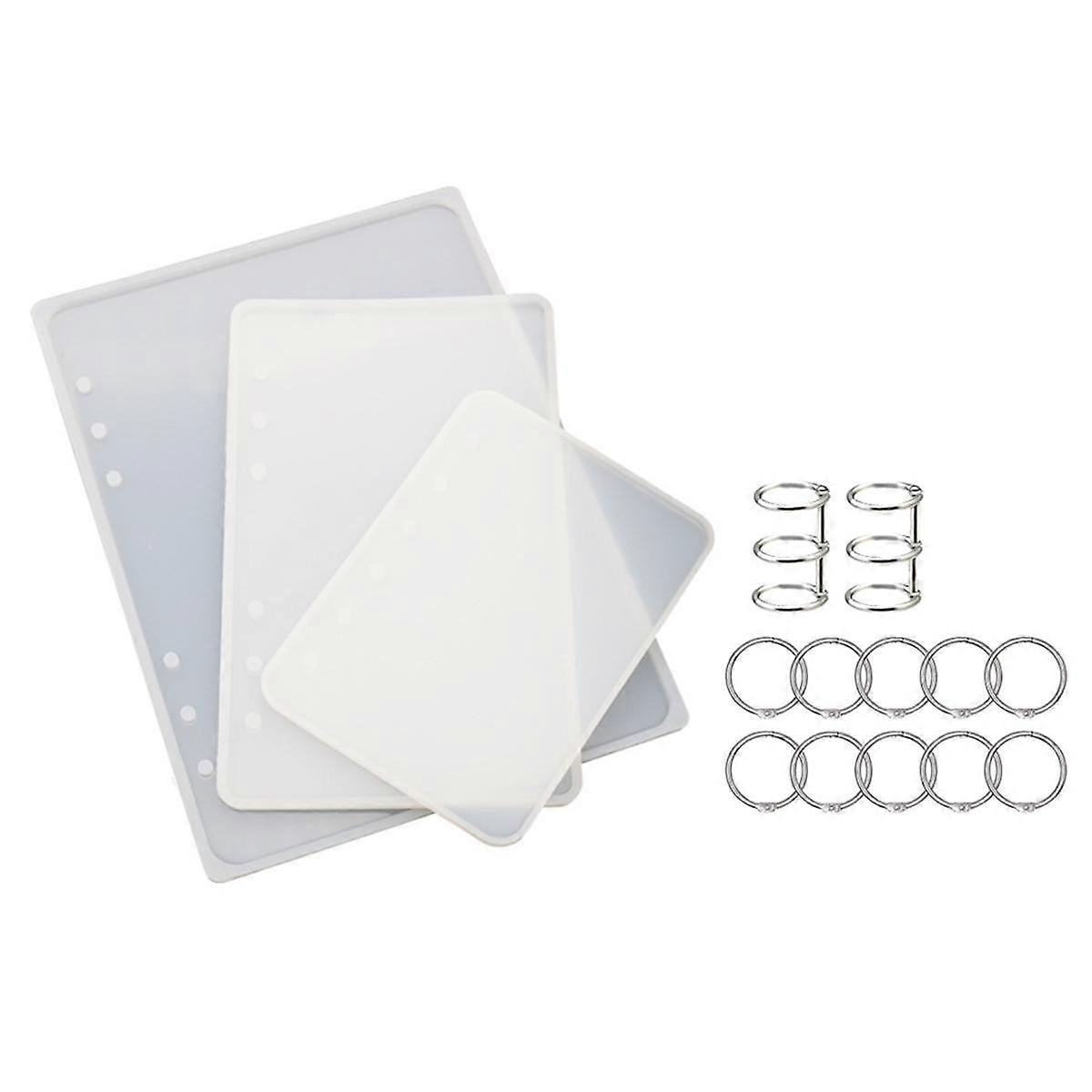 A5 A6 A7 Notebook Cover Resin Mold DIY UV Epoxy Silicone Molds Transparent Book Gift Resin Casting