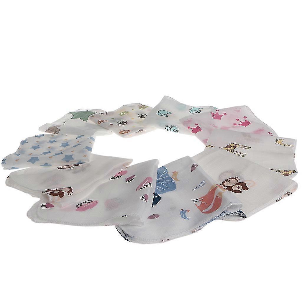 10x Cotton Face Towels Bibs For Newborn With Sensitive Skin Perfect For Baby