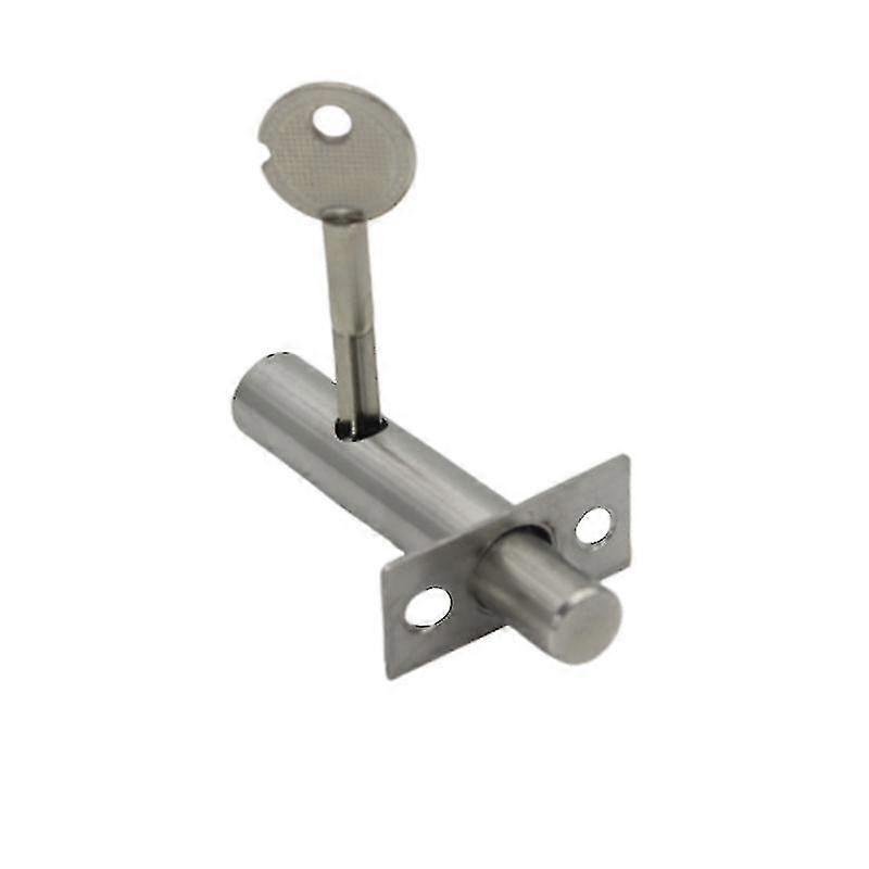Set Of 1 Mortise Door Locks With 1 Keys, Door Security Lock Provides Better Protection (silver) Shibaod