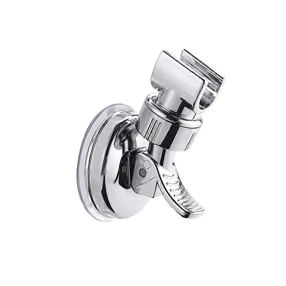 Adjustable Shower Head Holder Removable Suction Cup Shower Head Bracket No Drill Shower Head Bracket Chrome Polished