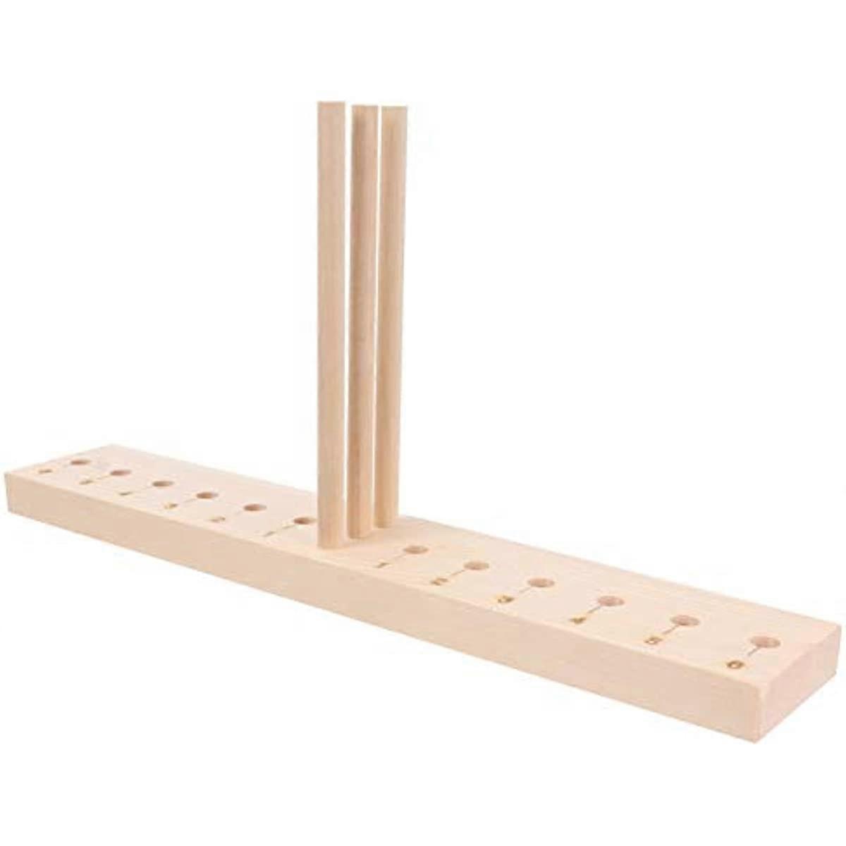 EXCEART Extended Wooden Bow Maker for Ribbon for Wreaths Wooden Wreath Ribbon Bow Maker Bowknot Fixing Weaving Tool for Christmas Bows New Year Decora