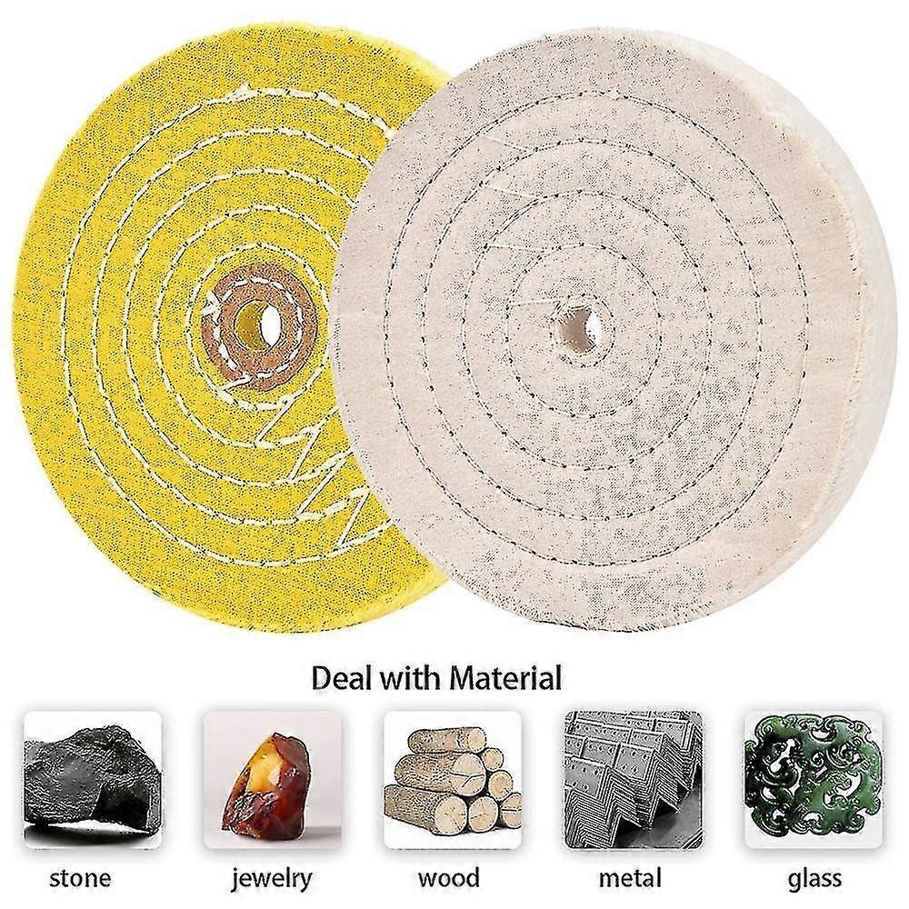 Polishing Wheel Compatible With Table Buffer Polisher With 12.7mm Mandrel Hole