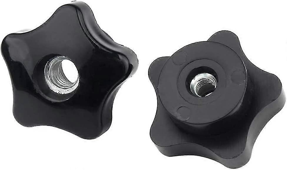 5 Pieces M8 Internal Thread Through Hole Star Head Screw Star Handle Cross Handle Clamping