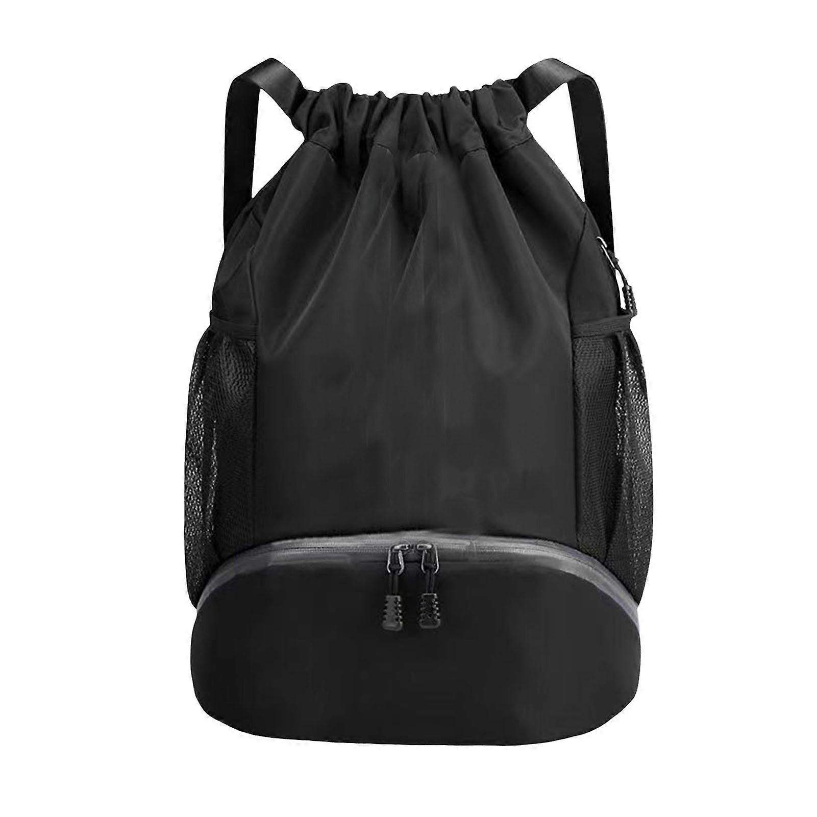 Drawstring Basketball Bag Sports Backpack Large Capacity Waterproof Fabric Football Basketball Organizer Backpack with Adjustable Straps