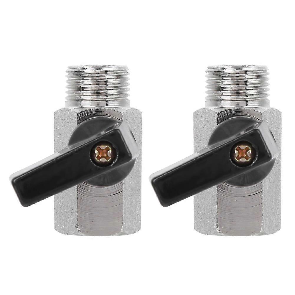 2Pcs Straight Through Type Brass Abrasive Blasting Pneumatic Ball Valve Accessory G3/8in