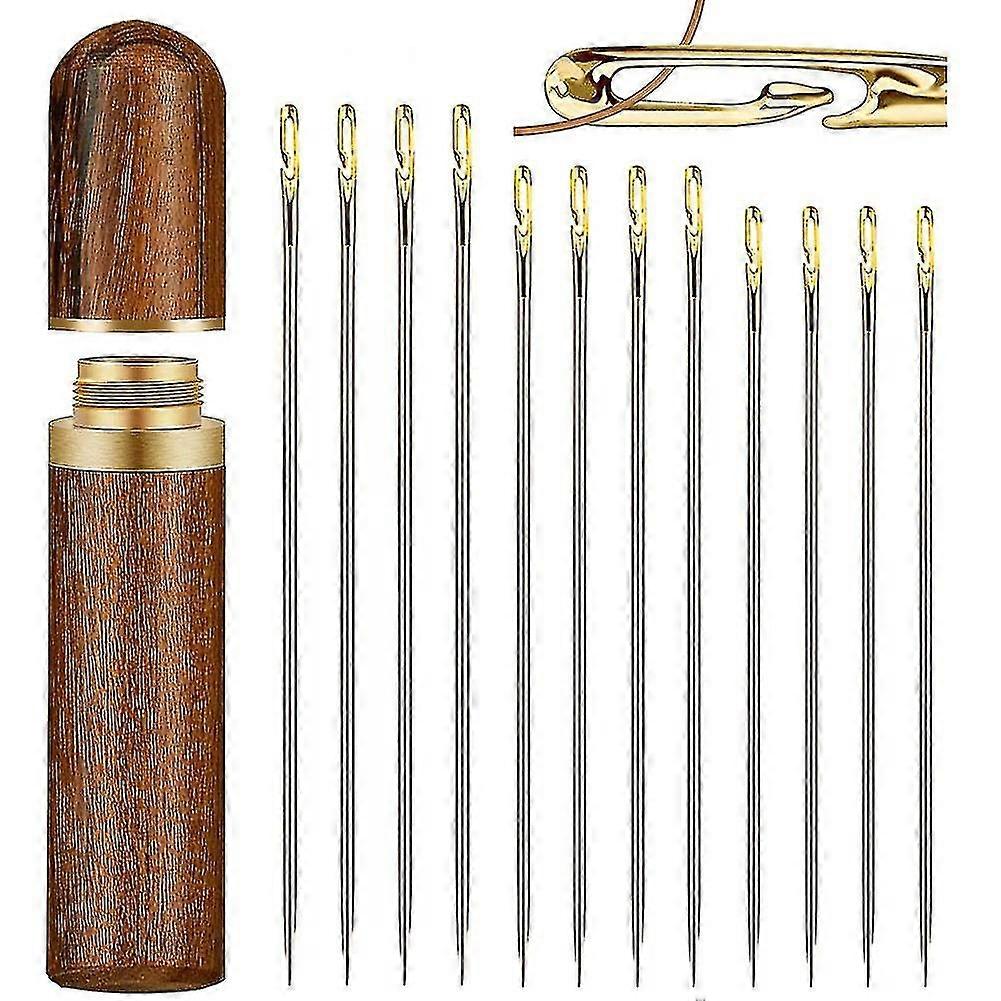 Self-threading Needles,sewing Needles For Hand Sewing,for The Elderly,easy Side Threading Stitching