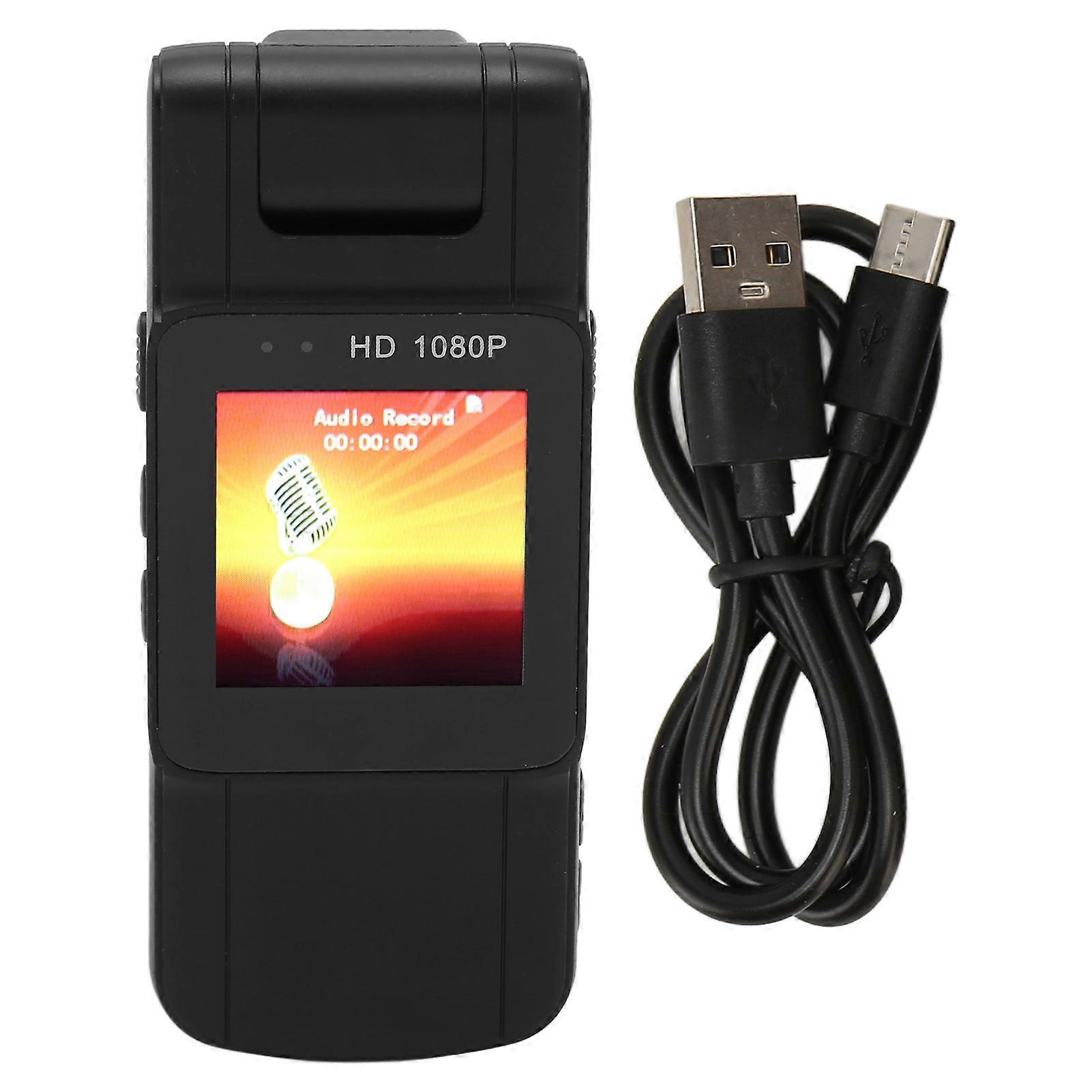 法執行機関の会議のためのポータブルビデオレコーダー多機能HD1080Pバッククリップカメラ