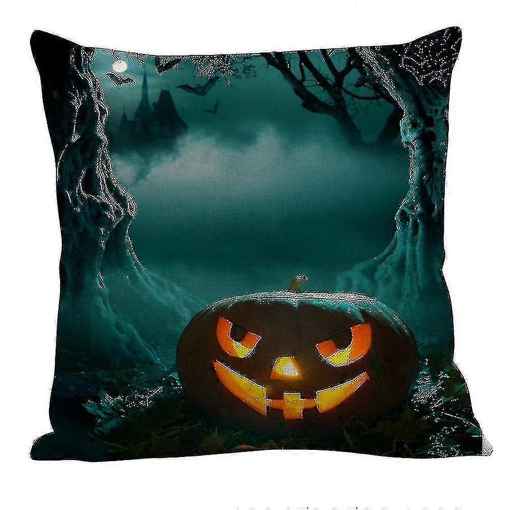 Novel Halloween Pumpkin Printed Pillowcase