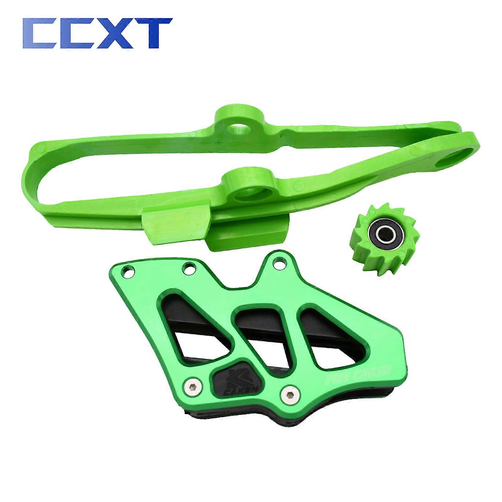 Motorcycle CNC Aluminum Chain Guide Chain Slider Guide Roller Swingarm Protector For Kawasaki KX 250F 450F KLX 450R 2008-2020