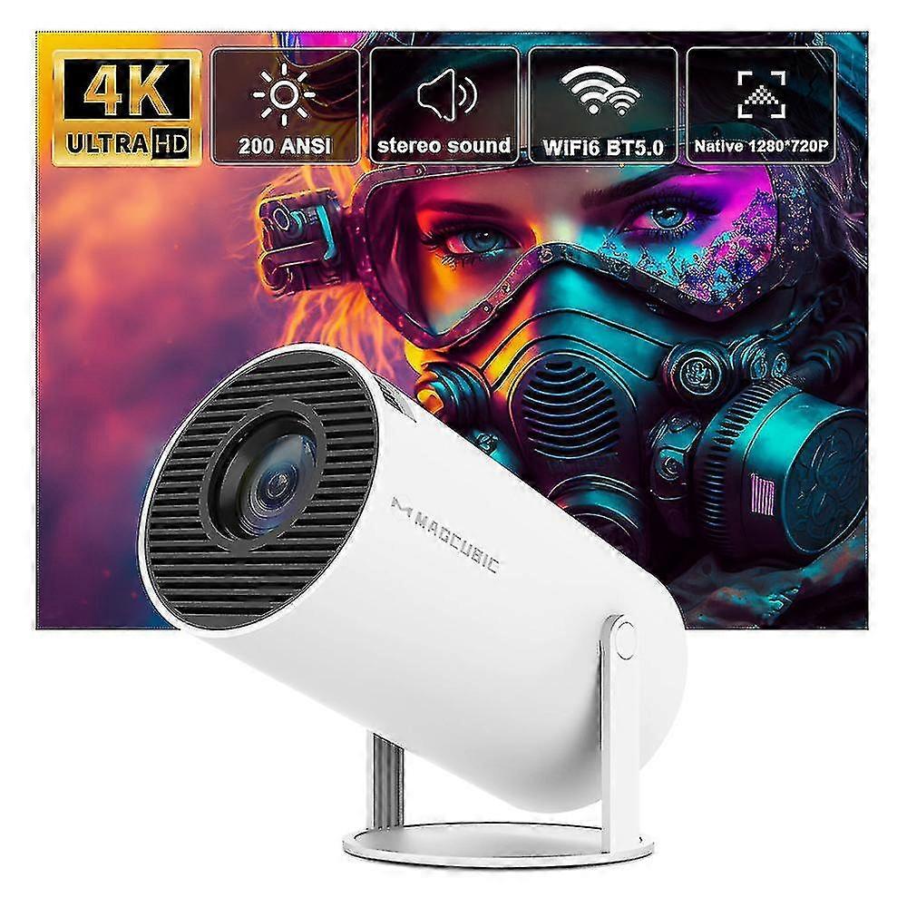 プロジェクター 4k Android 11 デュアル Wifi6 200 Ansi Allwinner H713 Bt5.0 1080p 1280*720p ホームシネマ屋外ポータブルプロジェクター