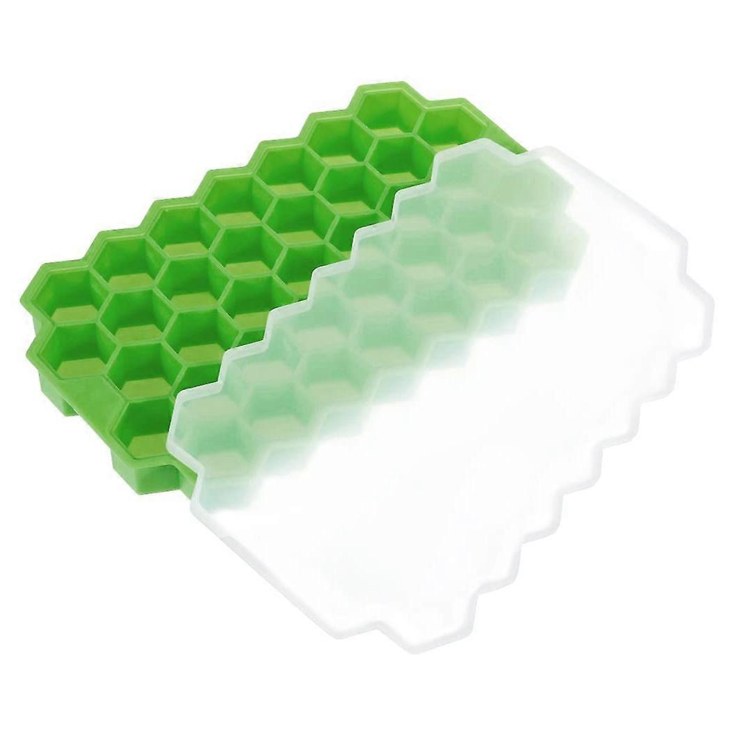 Silicone Ice Cube Tray with Lid 37 Cavity