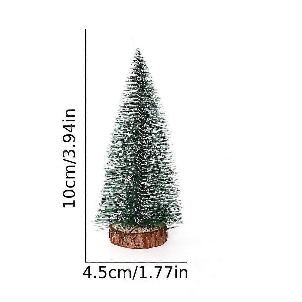 Minglan Mini Christmas Tree Cedar Desktop Small Christmas Tree Desktop Window Display Table Christmas Gift Christmas Decorations (without Light Bulbs)