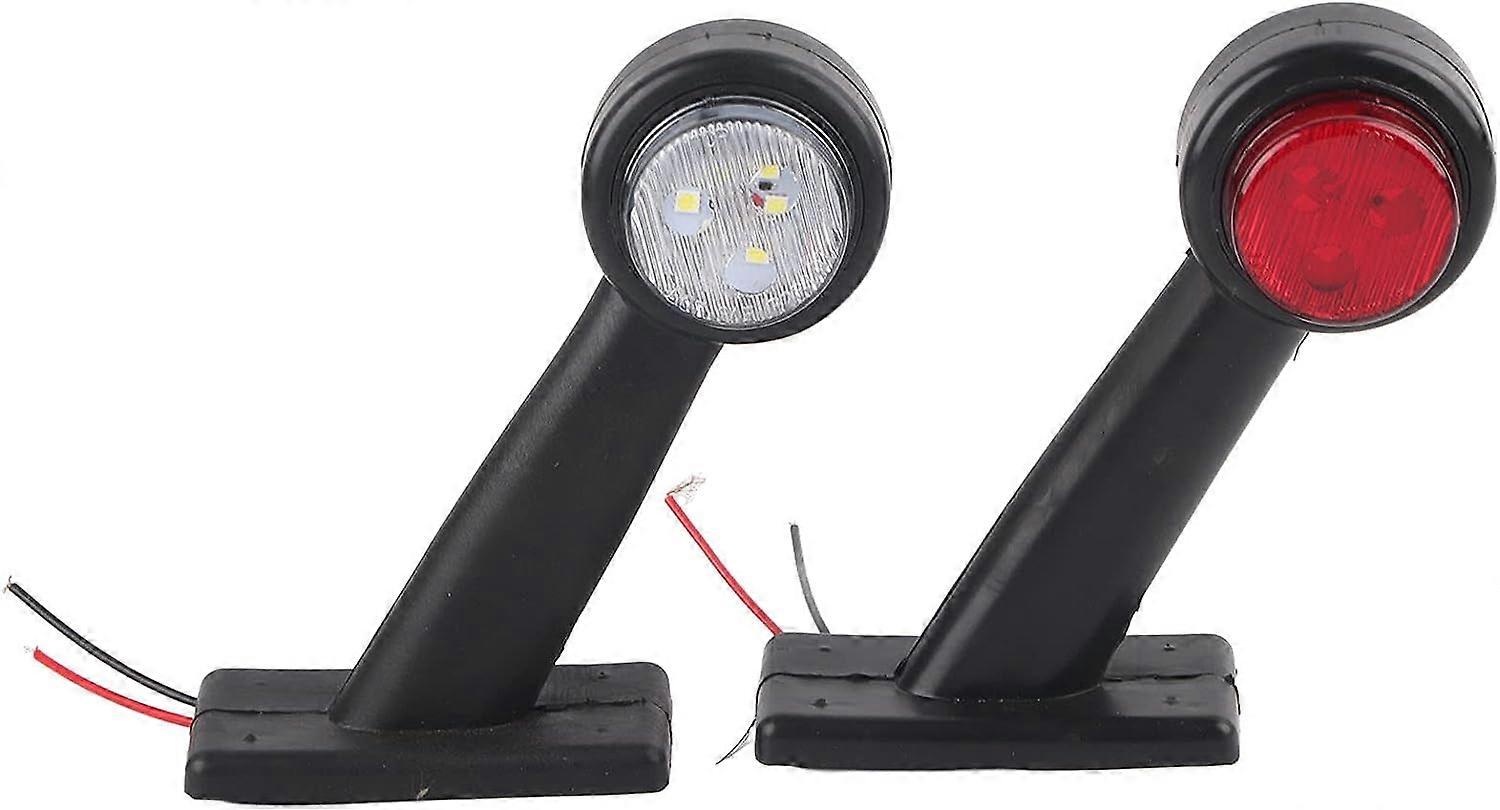 2pcs LED Side Marker Lights, Side Outline Marker Lights, Short Stalk Marker Side Lights Side Marked Lamp for Car Truck (X2)