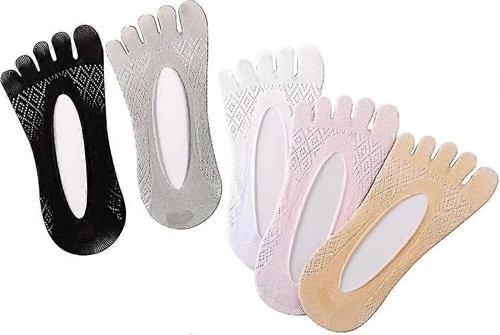 Toe Socks, 5 Pairs Five Finger Socks Athletic For Women