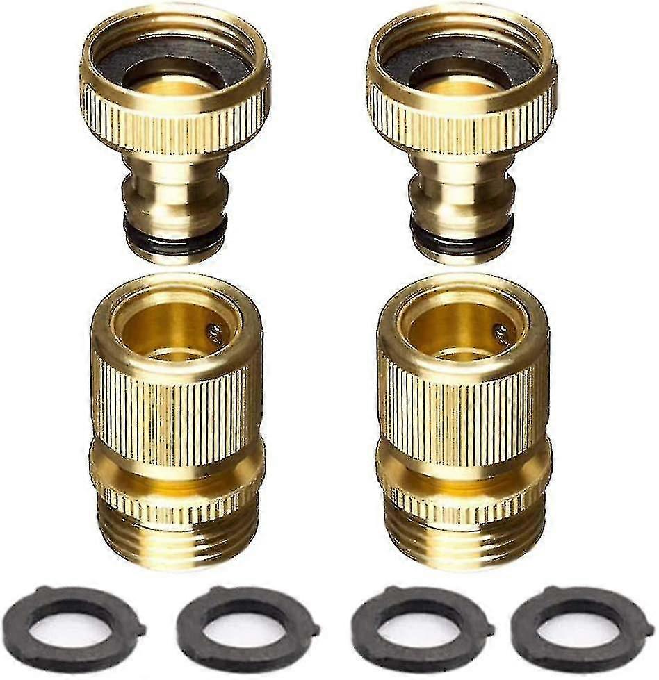 Quick Connect Sets - Solid Brass Tap Adapter, 3/4" Inch