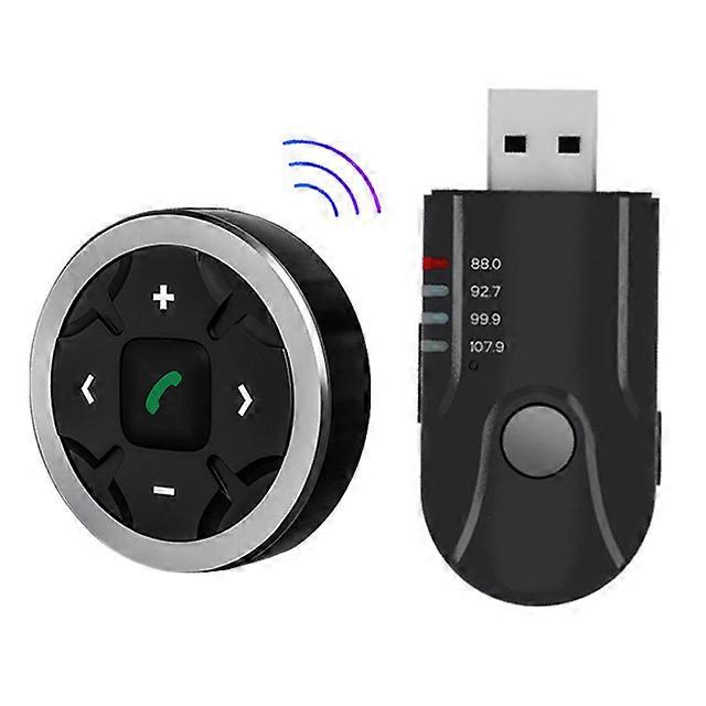 FM Transmitter Remote Control TF Card Play AUX Audio Receiver Adapter Bluetooth-compatible 5.0 Handsfree Car Kit