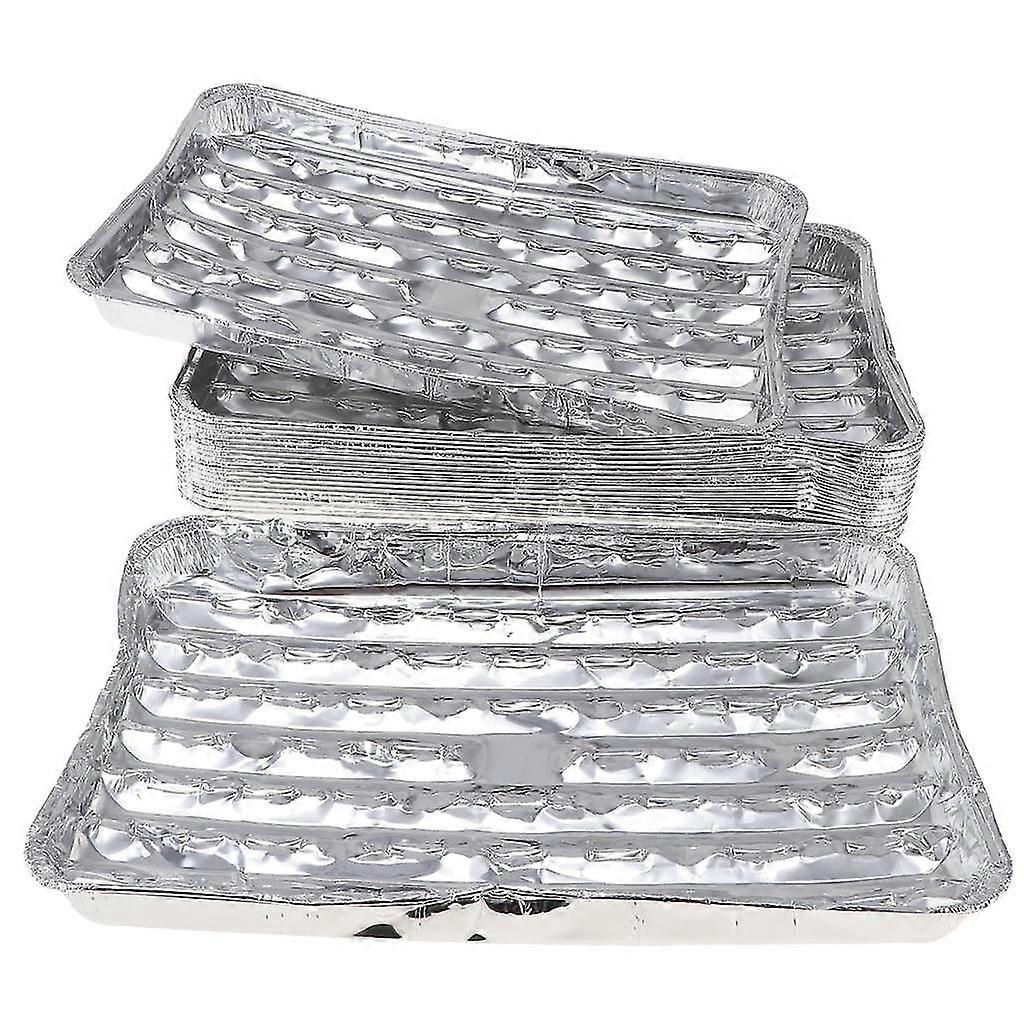 Rectangular Aluminum Foil Grilling Trays Outdoor Picnic