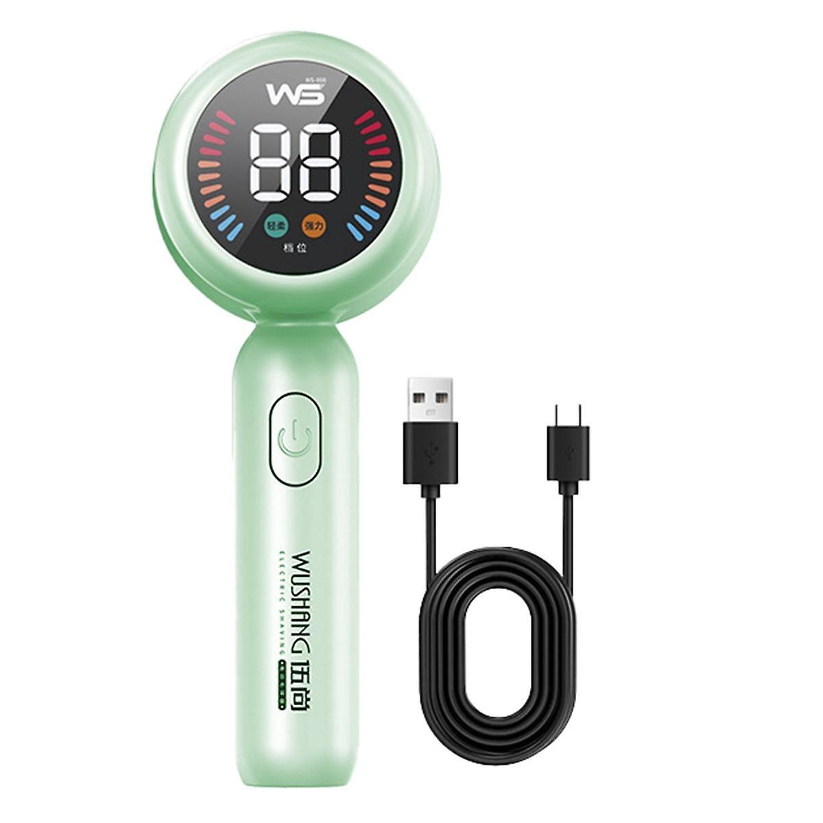 Fabric Shaver Lint Remover Clothes Lint Remover USB Rechargeable LED Display Clothes Lint Remover,Green