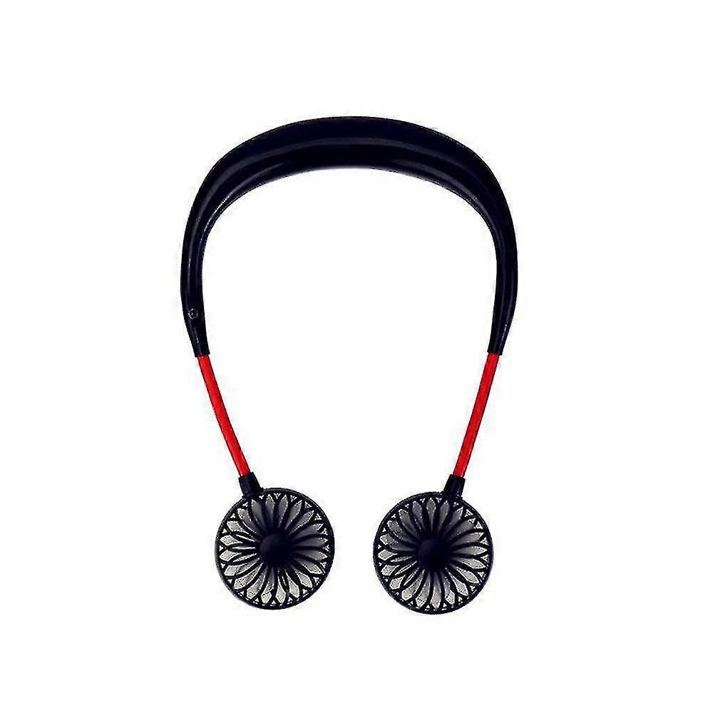 Portable Rechargeable Neck Fan 3-Speed Air Cooler Hanging USB Lazy Neckband