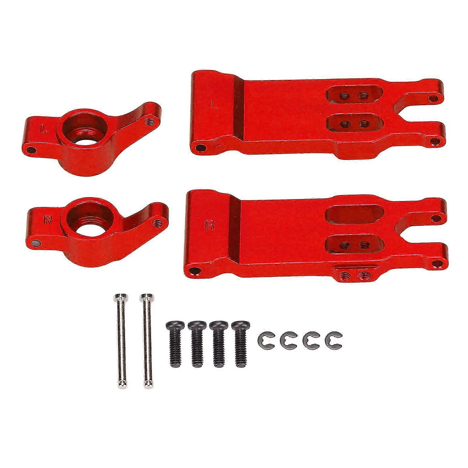 HBX 118 Aluminium Alloy Durable RC Rear Swing Arm Rear Axle Carrier - compatible with with 18859E, 18858E, 18857ERed