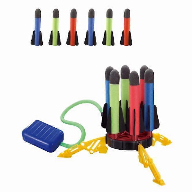 Toy Rocket Launcher for Kids Foam Rockets and Toy Air Rocket Launcher Toy Gift