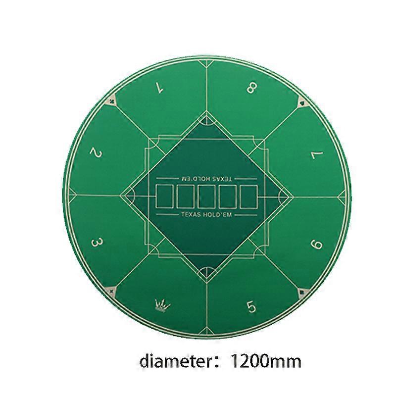 娱乐德州扑克圆形橡胶桌垫专业赌场垫便携式麻将棋盘游戏桌布配件
