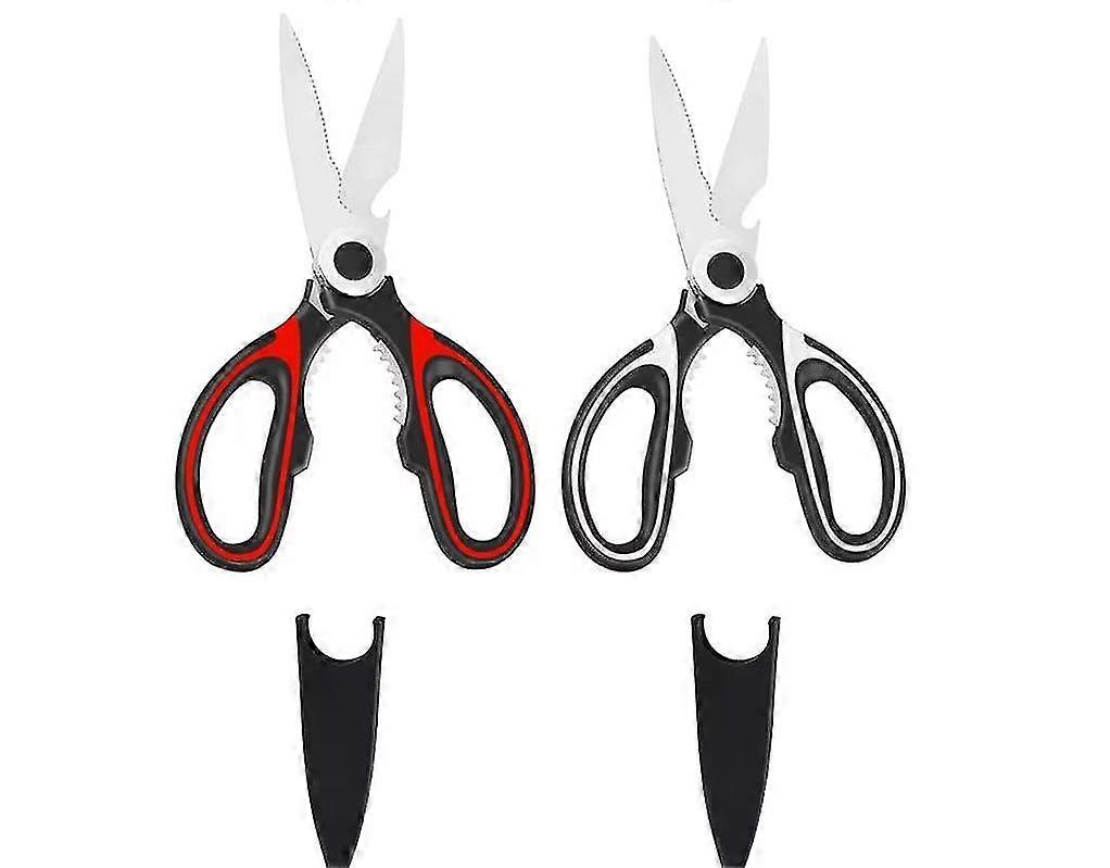Heavy Duty Kitchen Scissorsstainless Steel Sharp Scissors For Kitchen Shears Scissors With Cover Sharp Cooking Scissors Suitable For Nutchicken