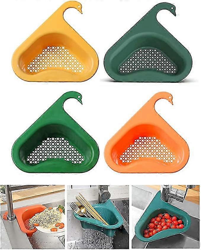 Sink Triangle Drainage Frame, Kitchen Sink Filter Basket Swan Drainage Dasket, Kitchen Sink Multifunctional Filter Triangle _au