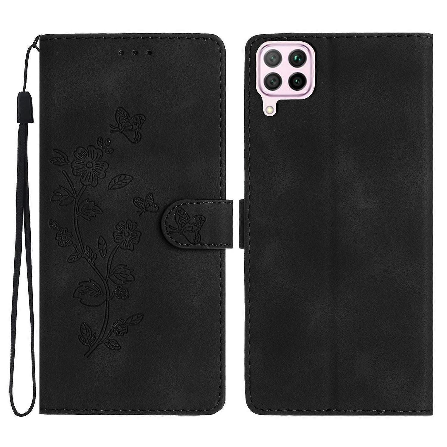 Flower Embossed PU Case For Huawei P40 lite