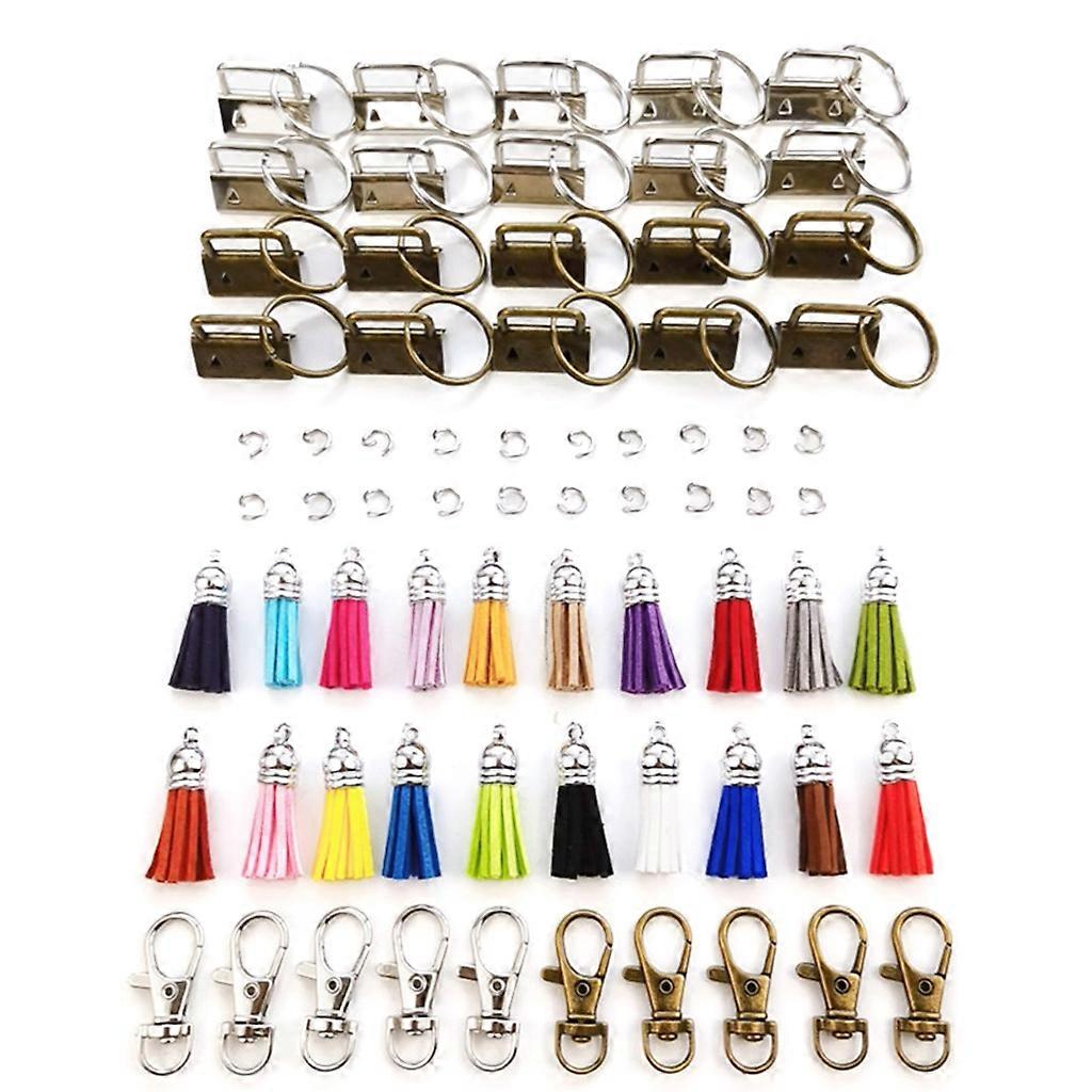 Keychain Tassles Set Silver Bronze 2 Colors for Key Chain Pendant for Key Chain