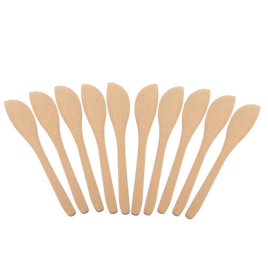 10 Pack Face Mask Spatula Bamboo Ergonomically Designed Handle Kitchen Tools