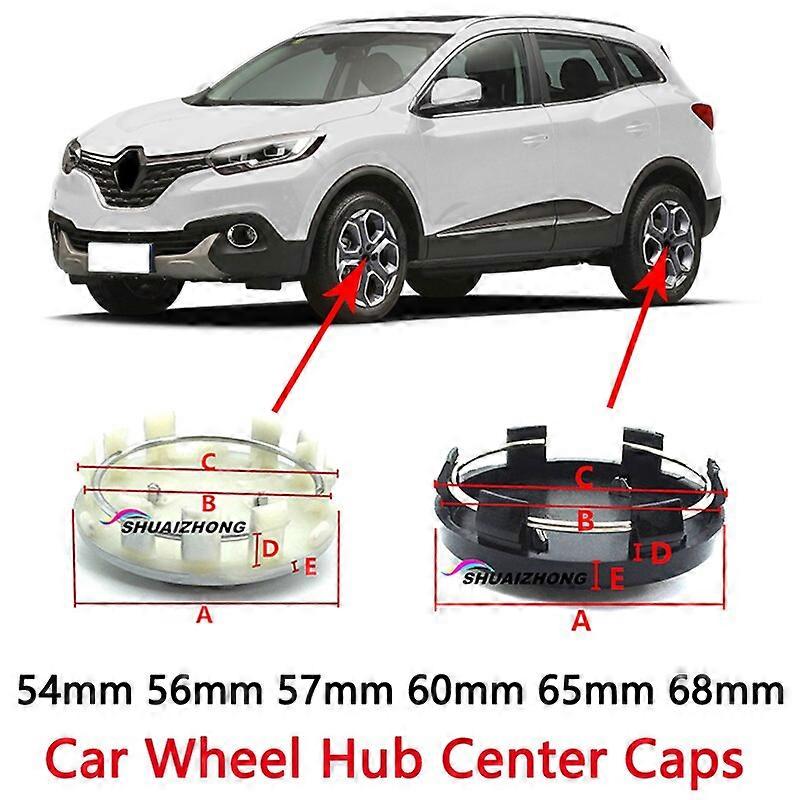 4pcs 54mm 56mm 57mm 60mm 65mm 68mm 3D For Rim Cover Car Wheel Hub Center Caps Clio Scenic TwinGo Laguna Megane Badge Logo Emblem