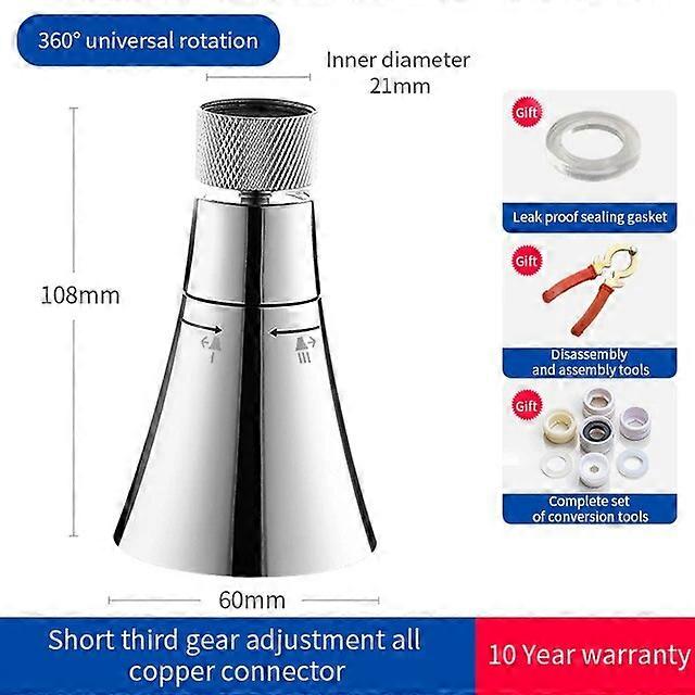 Faucet Sprayer 360 Rotating Faucet Aerator Sink Sprayer Adjustable Kitchen Sink Tap Head Water Saving Extend Nozzle Bubbler