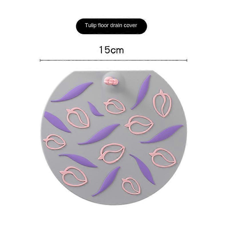 Floor Sink Filter Cute Bean Sprouts Shape Silicone Sewer Deodorant Cover Shower Drain Anti-Smell Cover Insect-Proof Bathtub PlugCraft Pipe Cleaners