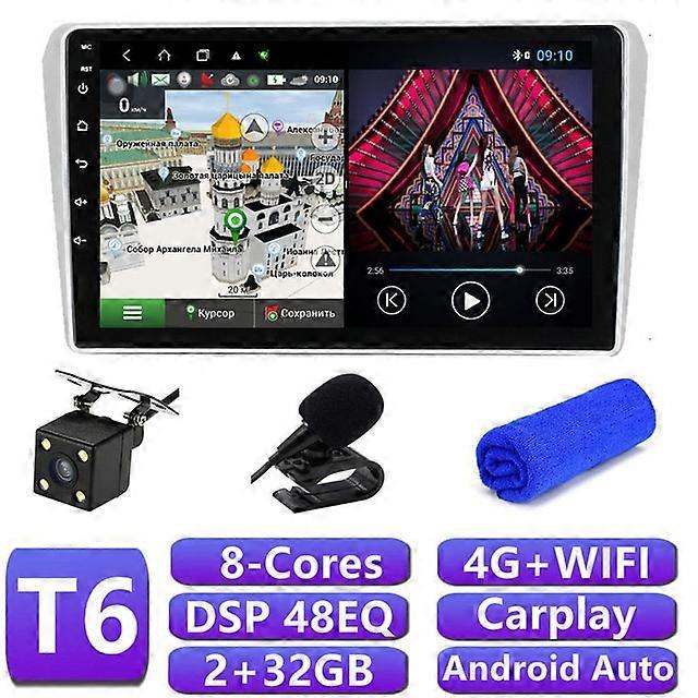 DSP Carplay For Toyota Avensis T25 2002 - 2008 Android AUTO Multimedia Player Screen Autoradio GPS Navigation Stereo Car Radio