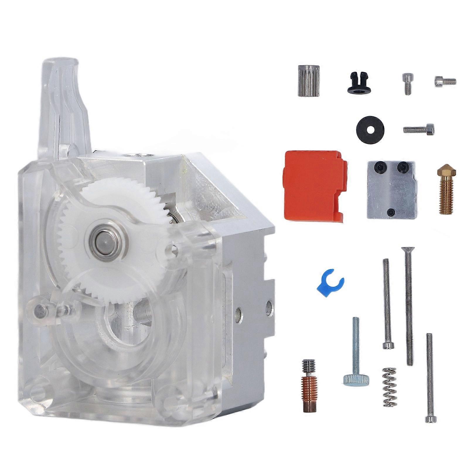 Aluminum Alloy Dual Gear Extruder Set Direct Drive 3D Printer Hotend Upgrade Kit for Ender 3