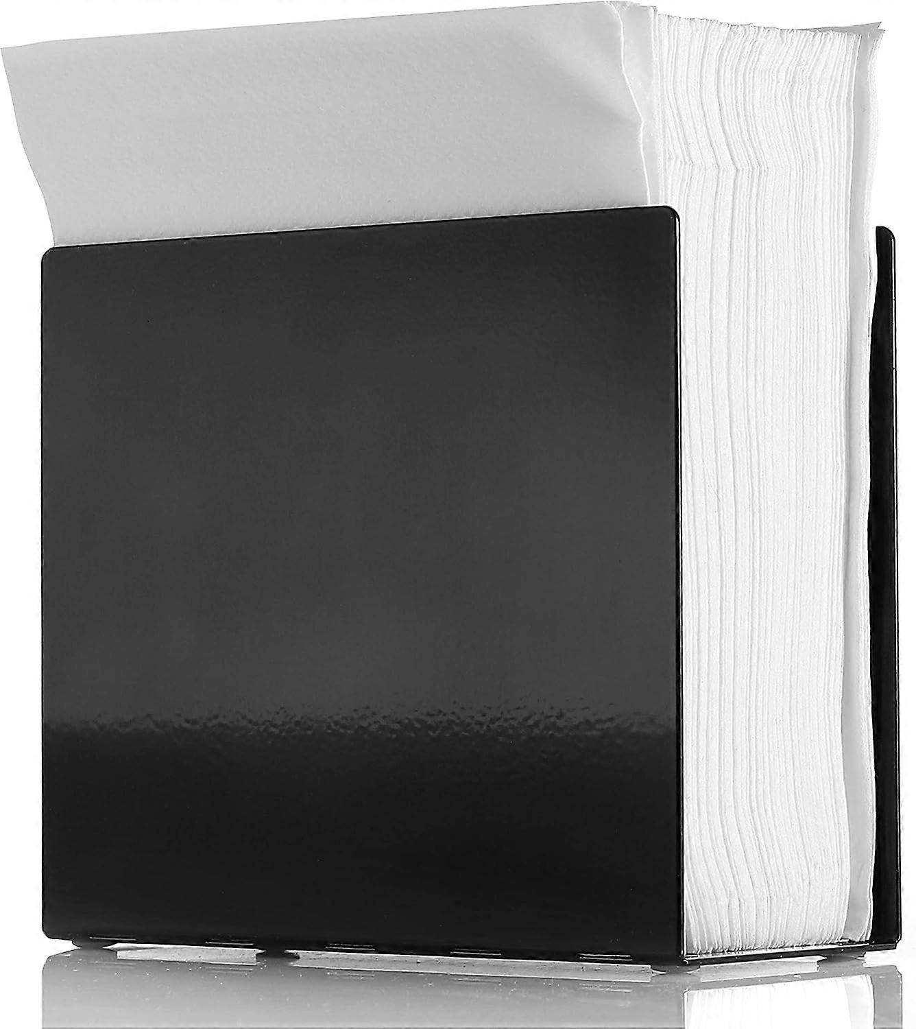 Portatovaglioli in Acciaio Inox - Portatovaglioli in Metallo Nero per Tavoli - Portatovaglioli in Carta - Portatovaglioli da Cucina Rustico - Accessori Cucina12*5*11