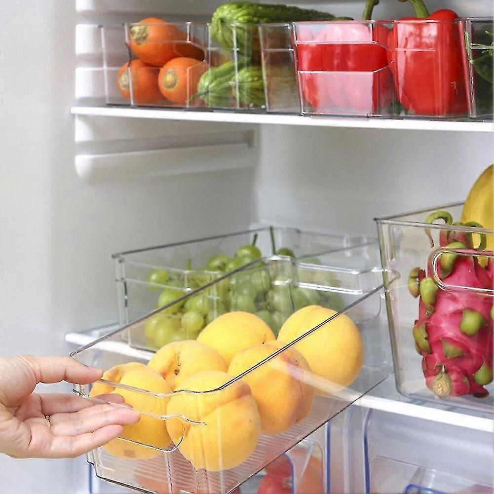 Transparent Refrigerator Organizer Bin Storage Box Compartment Refrigerator Holders