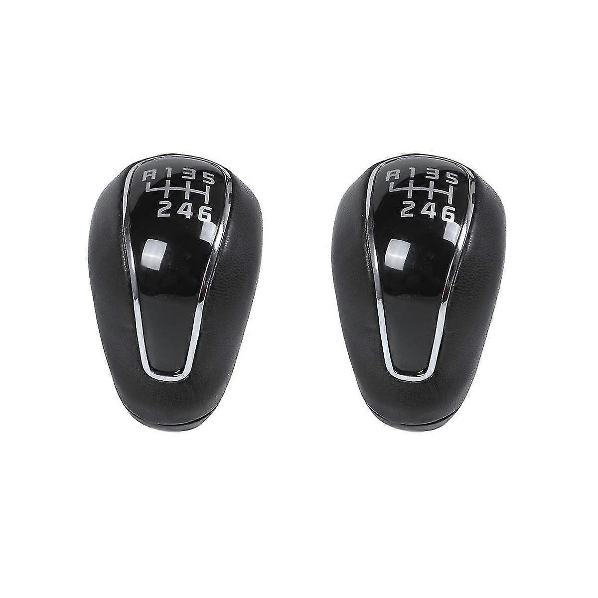 2pcs 6 Speed Car Manual Gear Shift Knob Lever Shifter Knob For K2 K4 For Ix25 Creta