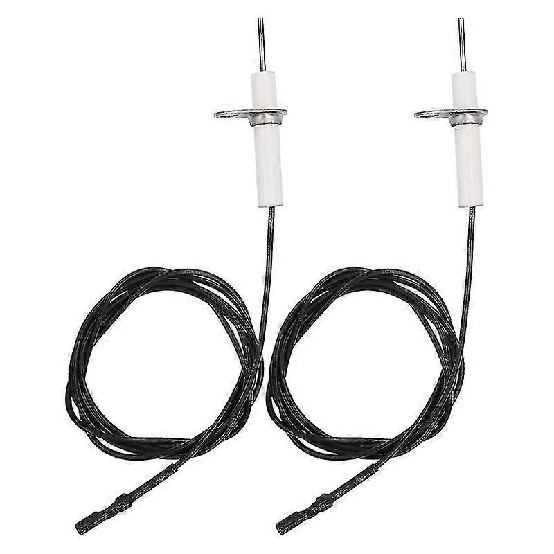 2Pc 38Inch Ignitor Wire & Ceramic Electrode Assembly,Ignition Electrode Can DIY Bending for Gas Cer