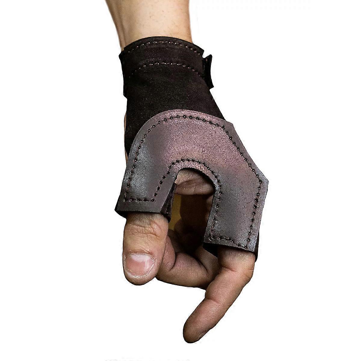 Middelalderens renessanse Bueskyting Vambrace Gapestokk Skytehanske Lær Finger Guard Arrow Bow Jakt Recurve Support Protector