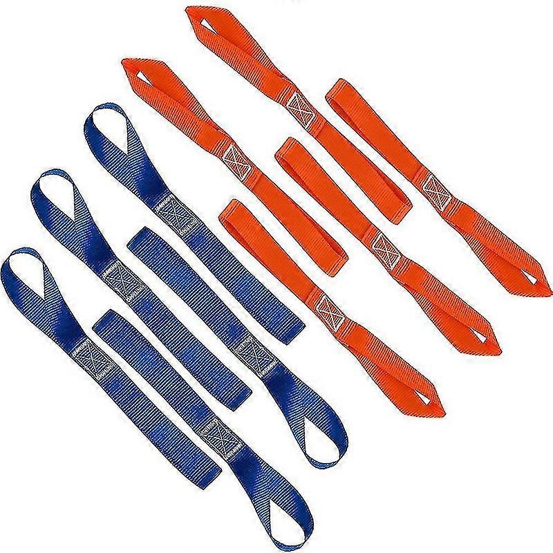 10 Soft Loop Tie-down Straps, 1,500 Lb Load Capacity Yalo