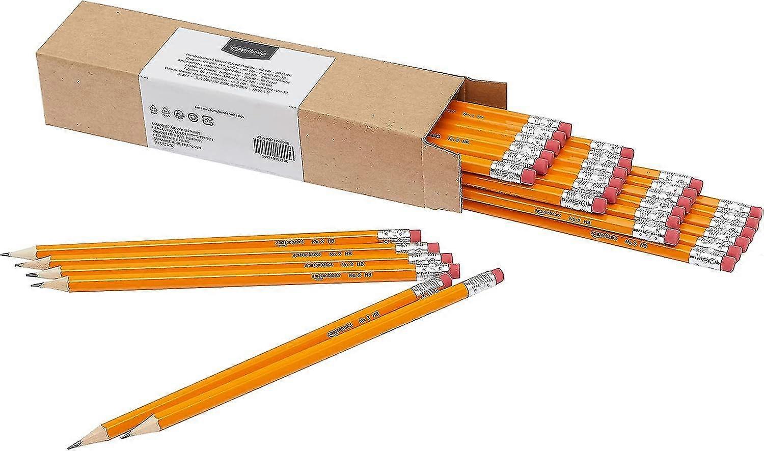 Basics Woodcased #2 Pencils, Pre-sharpened, Hb Lead, Box Of 30