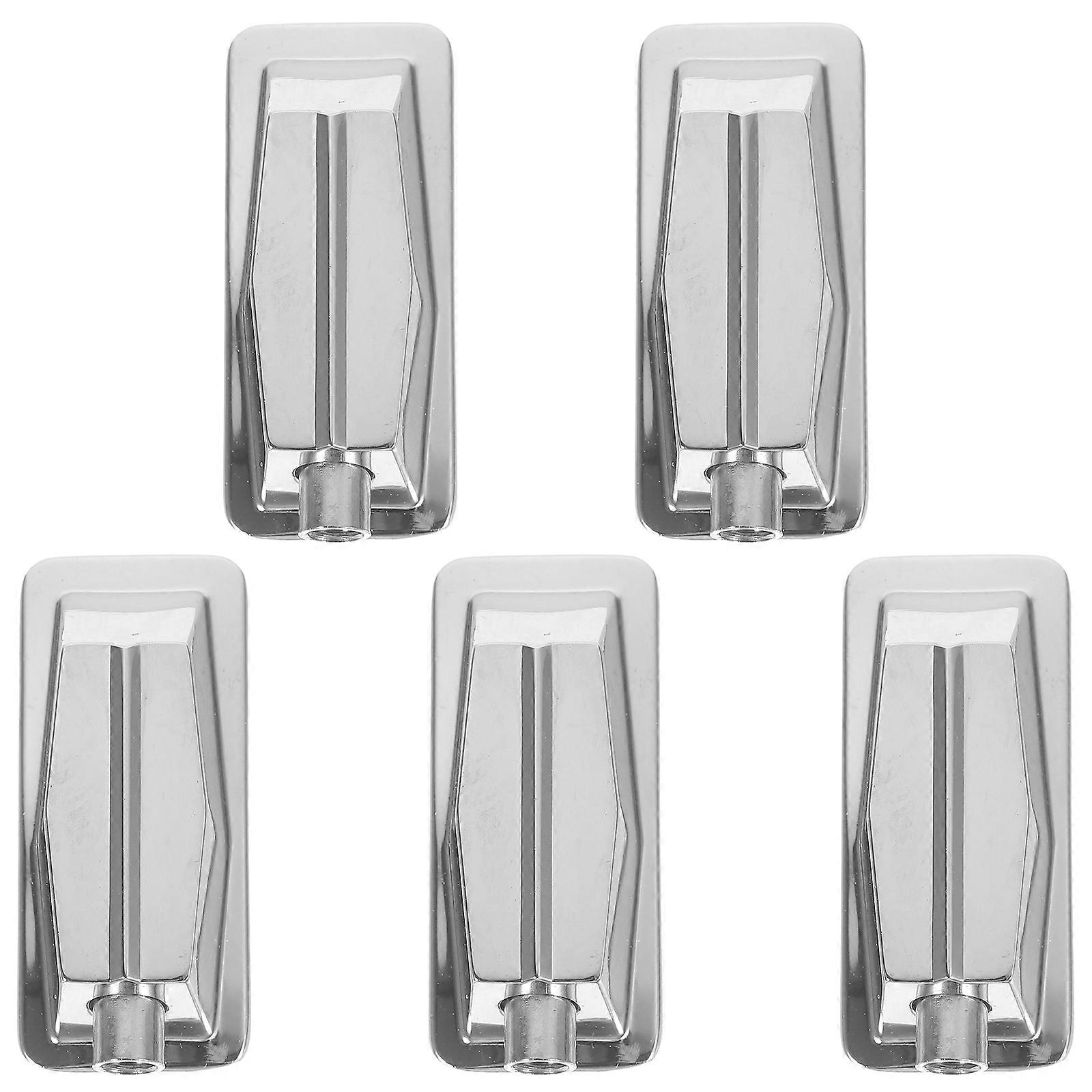 5PCS Replacement Metal Snare Drum Lug Claw Hook Accessories for Jazz Drum (Silver)