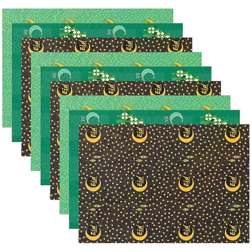 9 Sheets Ramadan Wrapping Paper Birthday Gift Packing Paper Box Wrapping Paper