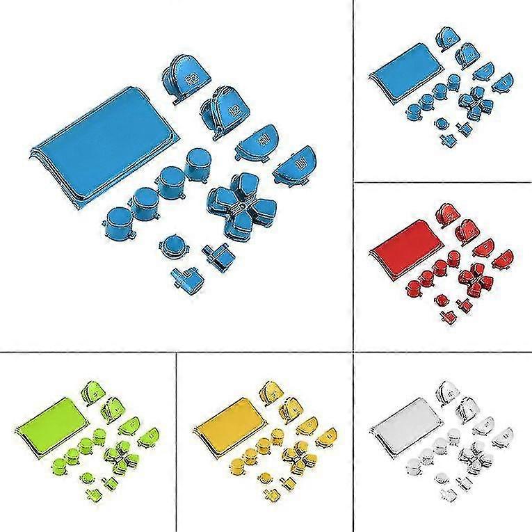 Chrome Button Replacement Mod Game Kit For Playstation 4 Ps4 Controller