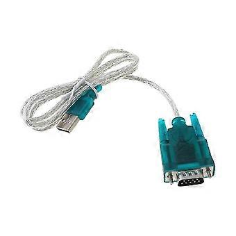 svart usb til rs232 rs-232 (db9) seriell kabel standard adapter omformer for pc