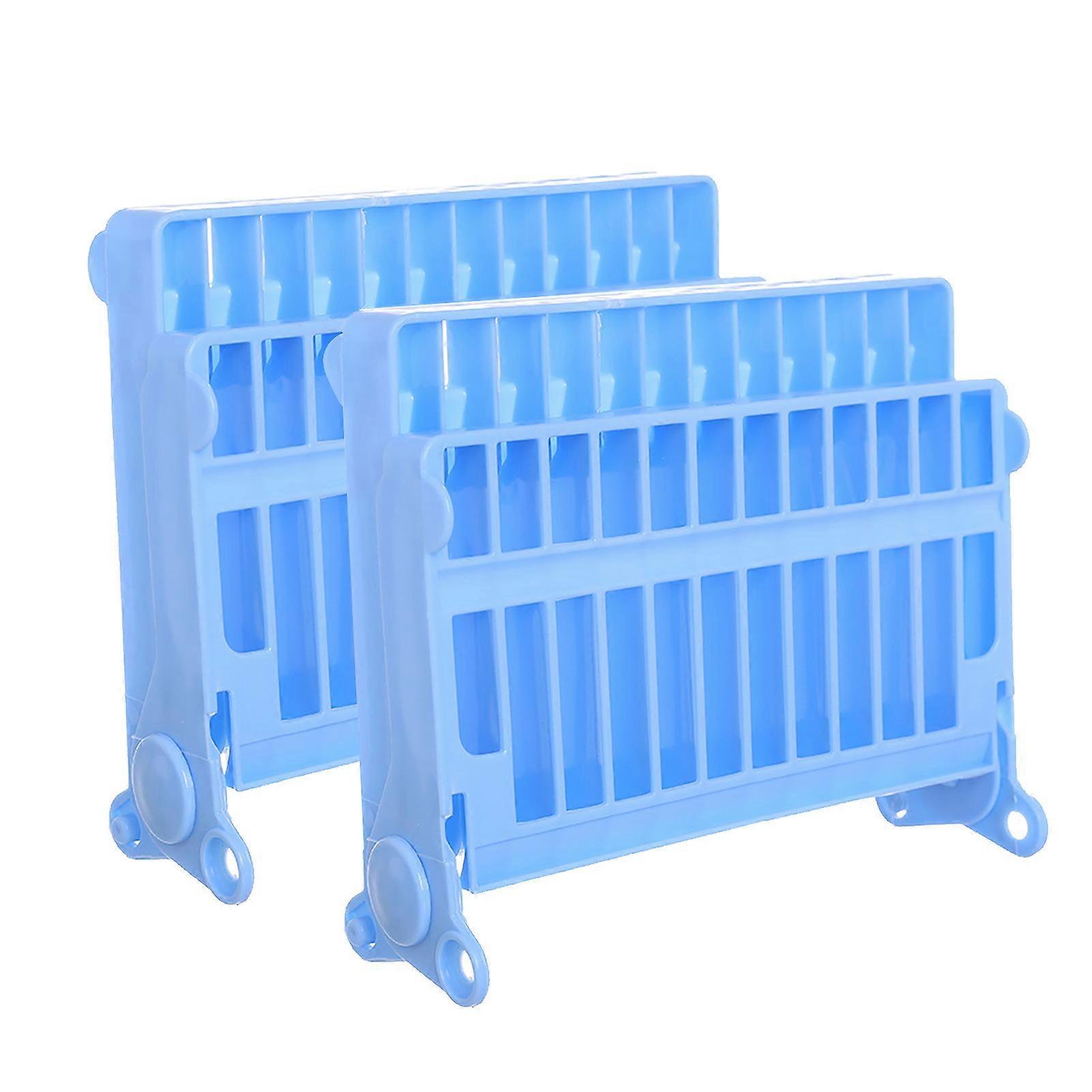 2Pcs Dish Drying Rack 180-Degree Opening Foldable Storage Draining Stand Cutlery Holder for Dish Spoons Forks Jikaixiang