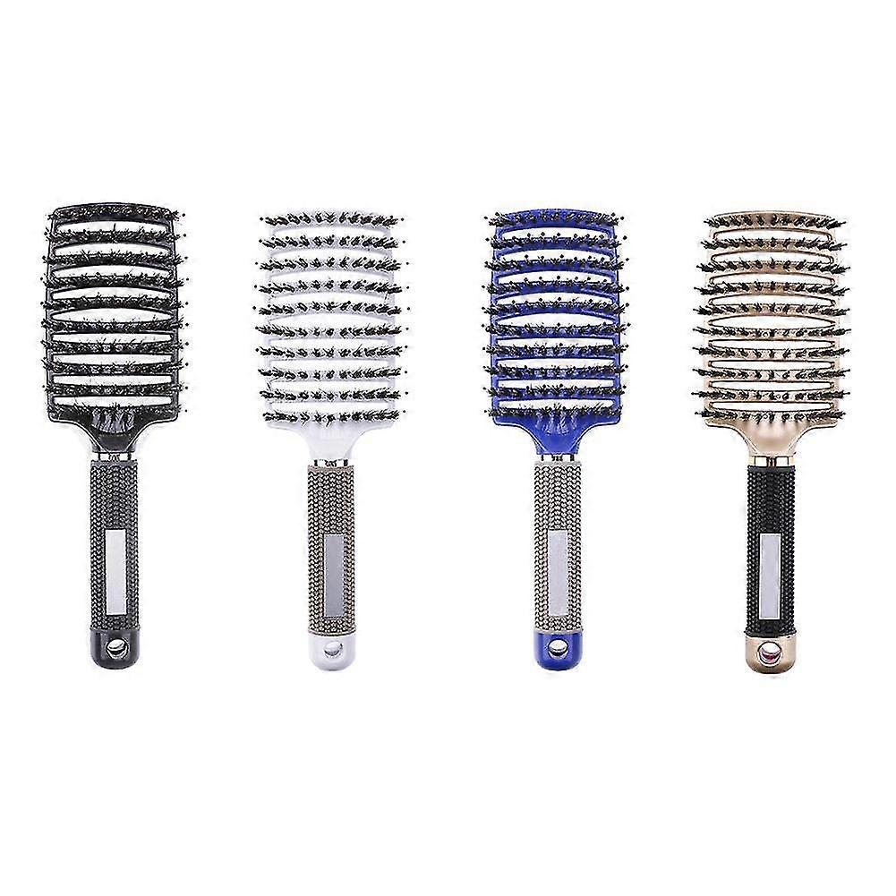 رابط جديد لمشط تدليك كبار الشخصيات مع مشط تدليك فروة الرأس المضادة للكهرباء الساكنة فرشاة الشعر المجعد مستقيمة-yx