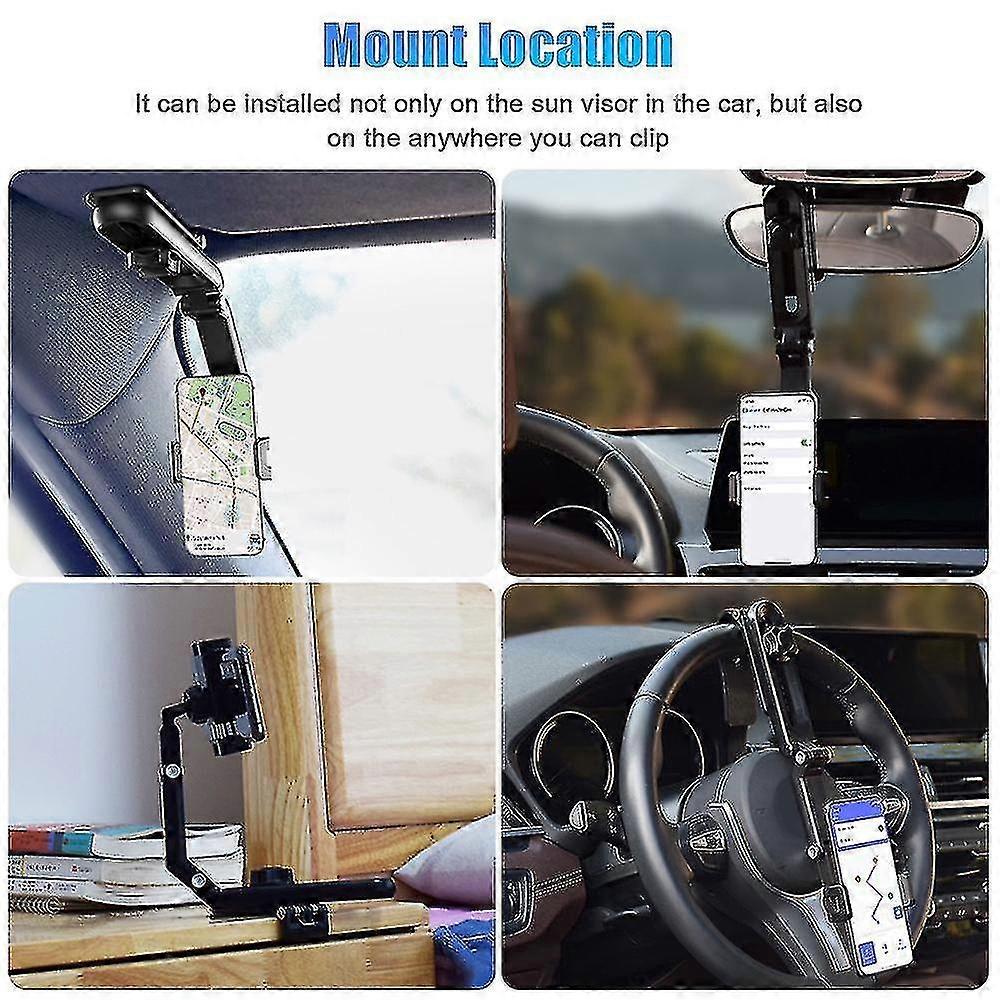 Universal Adjustable Arm Car Phone Holders All Angle Rotation